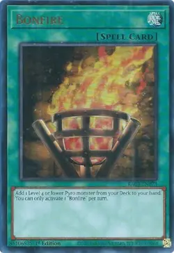 Bonfire - RA03-EN073 - Ultra Rare - 1st Edition Near Mint, English Yugioh! - Image 1