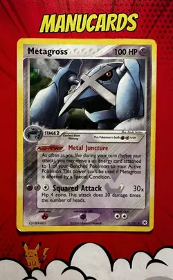 Pokemon Card Metagross 11/101 Reverse Holo Ex Hidden Legends ENG EXCELLENT - Image 1