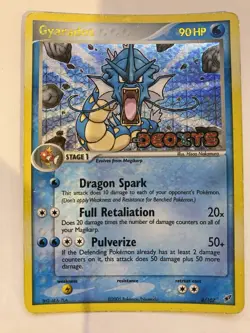 Pokemon Gyarados TCG Deoxys Holo Card 8/107 Moderately Played - Image 3