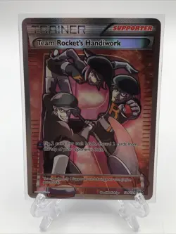 Pokemon Team Rocket's Handiwork Full Art Fates Collide 124/124 Trading Card MP - Image 1