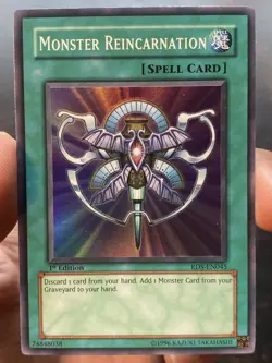 Monster Reincarnation RDS-EN045 Rise of Destiny 1st Edition NM Yugioh - Image 1