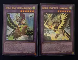 2x Ritual Beast Ulti-cannahawk Both Card arts Ultra Rare! Near Mint Condition - Image 1