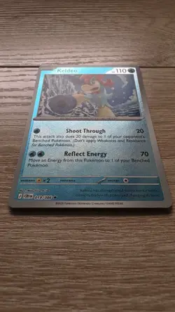 Pokemon Keldeo 019/086 - ME04: Chaos Rising Rare Reverse Holo Card NM - Image 2