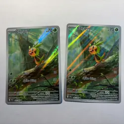 Pokemon TCG Chespin Chaos Rising 087/086 illustration Card Lot of 2 - Image 1
