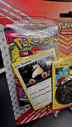 Pokemon TCG: Snorlax, Morpeko & Applin Cards with 2 Booster Packs & Coin 820650809842 - Image 4