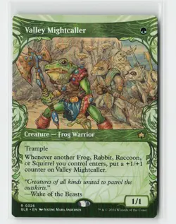Valley Mightcaller (Showcase) Bloomburrow Magic The Gathering MTG Card - Image 1