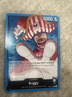 RED BACK Buggy OP09-042 L Emperors in the New World ONE PIECE Card Game English - Image 1