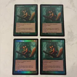 Magic the Gathering MTG Chatterstorm Etched Foil Play Set Of 4 Cards - Image 1
