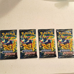 Pokemon TCG Crown Zenith 4 Booster Packs 10 Cards Each English - Image 1