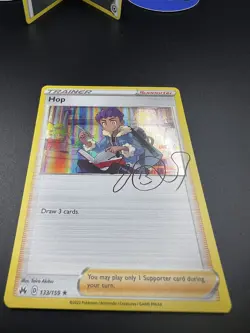 Hop Trainer 133/159 Holo Rare Crown Zenith Pokemon TCG Card - Image 1
