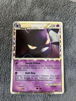 Crobat Prime 84/95 HGSS Unleashed Pokemon Card Holo Foil Rare MP/HP - Image 1