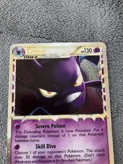 Crobat Prime 84/95 HGSS Unleashed Pokemon Card Holo Foil Rare MP/HP - Image 2