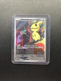 Pokemon Team Rocket's Mimikyu 238/217 Full Art Basic Psychic HP 60 ASC EN Card - Image 1