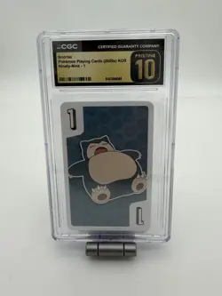 2020 Pokemon Korean Playing Cards #1 Snorlax CGC 10 PRISTINE - Image 1