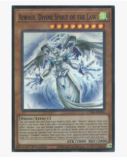 Aiwass, Divine Spirit of the Law - CORI-EN016 - Super Rare YuGiOh - Image 1