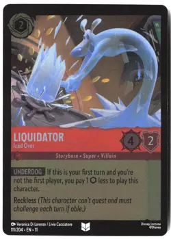 Disney Lorcana TCG Liquidator Iced Over 111/204 Uncommon Foil Winterspell - Image 1