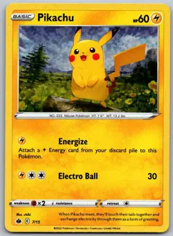 Pikachu 007/015 Holo Promo McDonald's Promos 2022 Pokemon Near Mint - Image 1