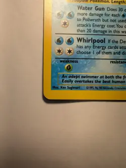 Pokemon Poliwrath Holo Rare Base Set 2 15/130 2000 Wizards English TCG - Image 4