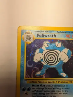 Pokemon Poliwrath Holo Rare Base Set 2 15/130 2000 Wizards English TCG - Image 5