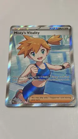 Misty's Vitality 111/084 Pokemon TCG Me05: Pitch Black Full Art Holo - Image 4