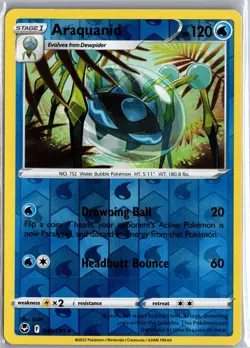 Araquanid 048/195 Uncommon Silver Tempest Pokemon Reverse Holo Lightly Played - Image 1