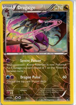 Dragalge 86/122 Holo Rare BREAKpoint Pokemon Reverse Holo Lightly Played - Image 1