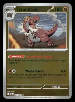 Tyrantrum 045/088 Holo Perfect Order Reverse Holo NM/M Pokemon - Image 1