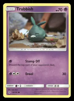 Trubbish 50/145 Guardians Rising LP Pokemon - Image 1