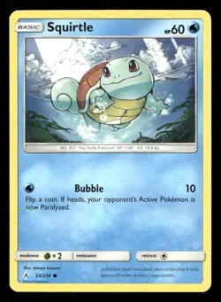 Squirtle 33/214 Unbroken Bonds LP Pokemon - Image 1