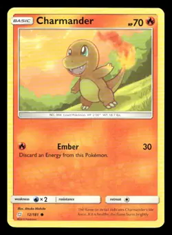 Charmander 12/181 Team Up NM/M Pokemon - Image 1