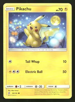 Pikachu 56/236 Unified Minds LP Pokemon - Image 1