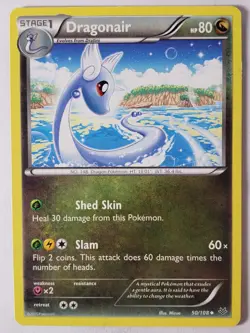 Dragonair 50/108 LP - Roaring Skies Pokemon Card - Mizue Art - Image 1
