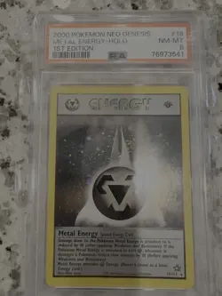 PSA 8 NM Metal Energy Holo Neo Genesis 19/111 Pokemon Card 1st Edition - Image 2