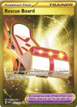 RESCUE BOARD 225/167 HYPER RARE TWILIGHT MASQUERADE POKEMON NEAR MINT - Image 2