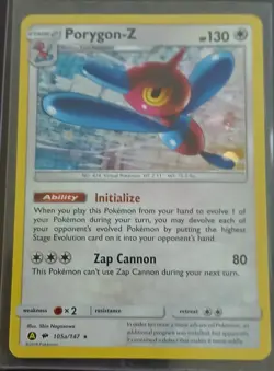 Porygon-Z LP 105A/147 Alternate Art Holo pokemon TCG LP - Image 1