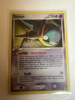 Deoxys Speed Forme 2/106 EX Emerald Holo Rare 2005 Pokemon Card Vintage LP - Image 1