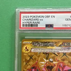 2023 Pokemon Obsidian Flames Charizard Ex #228 GEM MT PSA 10 Hyper Rare Gold - Image 3