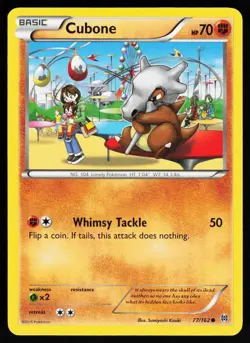 Cubone 77 162 C BREAKthrough Pokemon Lightly Played - Image 1