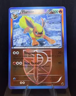 Flareon 12/116 Reverse Holo (Team Plasma) Plasma Freeze Pokemon Card - LP - Image 1