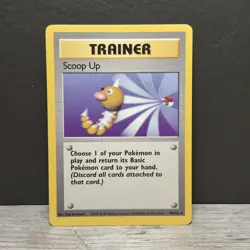 Scoop Up 78/102 Pokemon Base Set Rare Trainer Pokemon Card TCG WOTC - Image 1