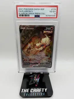 2021 Pokemon SWSH Black Star Promos - #179 Flareon V Holo - PSA 4 - Image 1