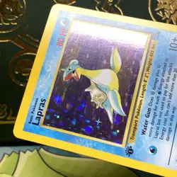 Pokemon TCG Lapras 10/62 Fossil 1st Edition Holo Rare LP + NM - - Image 4