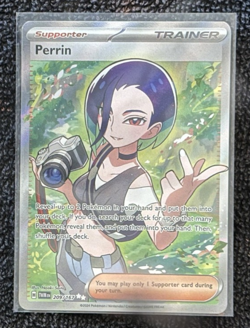 Perrin 209/167 - Pokemon TCG: Twilight Masquerade - Full Art Holo Trainer MINT! - Image 1