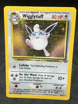 Pokemon TCG Wigglytuff Jungle 16/64 Holo Unlimited Holo Rare WOTC (1) - Image 1