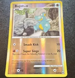Nintendo Pokemon TCG Arceus Bagon 52/99 Reverse Holo Common English 2009 60HP - Image 1