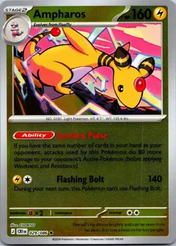 Ampharos (Non-Holo) 029/086 Rare Deck Exclusives Pokemon Near Mint - Image 1