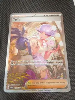 Pokemon Tulip 259/182 SV04 Paradox Rift Illustration Rare Full Art Holo Trainer - Image 1