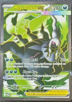 Mega Darkrai EX 101/084 Pitch Black Full Art Holo Ultra Rare English - Image 1