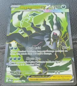 Mega Darkrai EX 101/084 Pitch Black Full Art Holo Ultra Rare English - Image 2