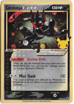 Greninja Star SWSH144 Holo Promo Sword & Shield Promo Pokemon NM - Image 1